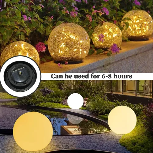 Vista 3 de Paquete de 2 piezas de repuesto de luz solar de 3.2 pulgadas, panel solar LED blanco cálido impermeable para decoración de bricolaje al aire libre