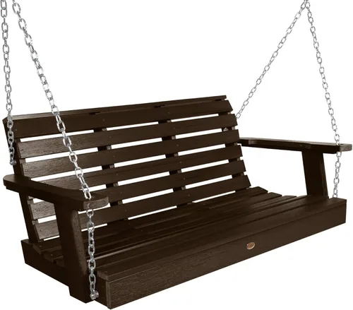 Vista 11 de highwood Weatherly - Columpio para porche, 4 pies, color negro
