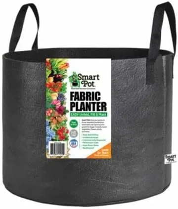 Vista 7 de Park Seed Smart Pot - Maceta de tela, capacidad de 3 galones, color negro