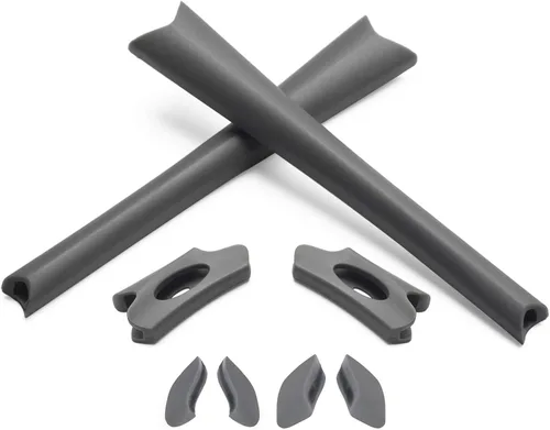 Vista 14 de Eye Opening Stuff Kits de goma de repuesto para orejas y nariz compatibles con gafas de sol Oakley Flak Jacket/Flak Jacket XLJ - Negro y negro