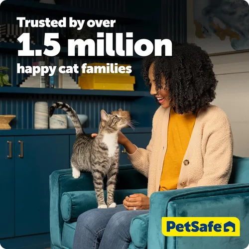 Vista 10 de PetSafe ScoopFree Crystal Smart - Caja de arena automática autolimpiante, entrada frontal, caja para gatos con detección de movimiento descubierta