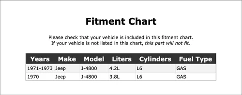 Vista 2 de Fan and Generator Accessory Drive Belt Compatible With Jeep J-4800 GAS 1970 1971 1972 1973 PC-310346