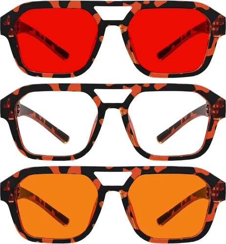 Vista 180 de Eyekepper Gafas de luz azul para hombre y mujer, paquete de 6 lentes Pilot Paquete de 6 color mezclado