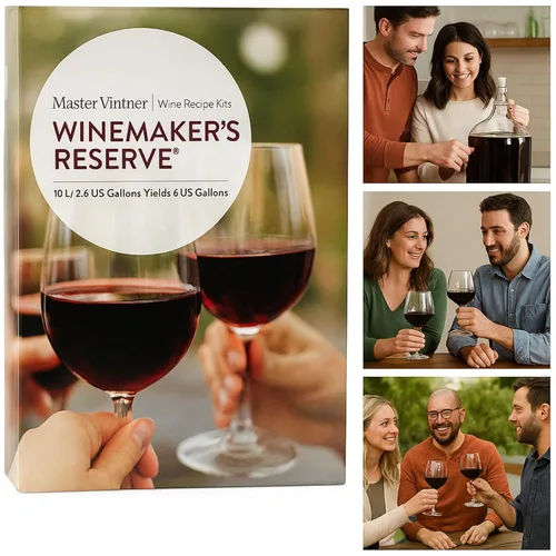 Vista 4 de Master Vintner™ El kit de recetas de vino Winemaker's Reserve™ hace 6 galones (Cab Merlot)