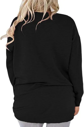 Vista 3 de AURISSY - Sudaderas de manga larga con bolsillos para mujer tallas grandes