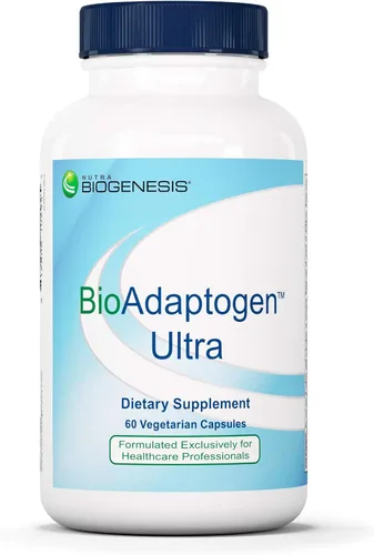 Nutra BioGenesis - BioAdaptogen Ultra - Ashwagandha, Rhodiola y Ginseng coreano para ayudar a apoyar la respuesta al estrés y la salud de los