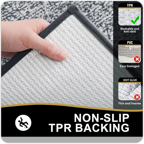 Vista 13 de OLANLY Alfombras de baño 30x20, tapete de baño de microfibra extra suave y absorbente, antideslizante, lavable a máquina, secado rápido, alfombra