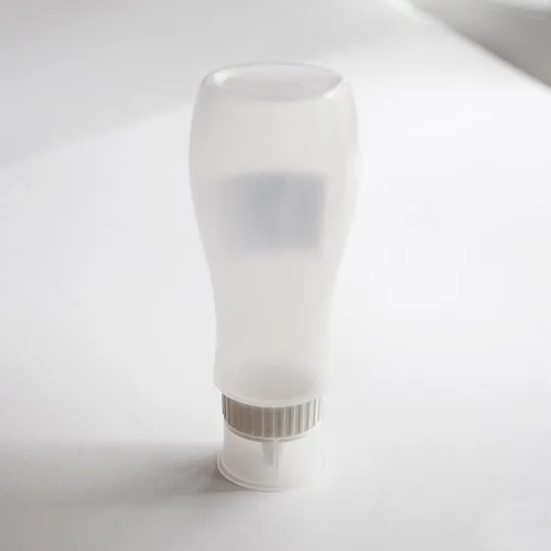 Vista 4 de Botella de plástico para salsa, 5 agujeros, a prueba de fugas, tapa de cubierta, dispensador