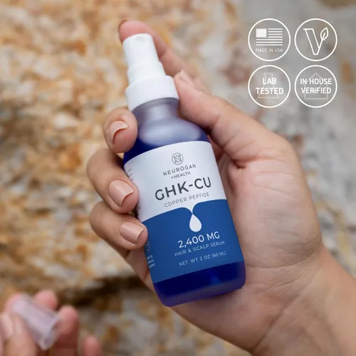 Vista 5 de Neurogan GHK-Cu Suero de Péptidos de Cobre para Cabello y Cuero Cabelludo – 2400mg, 4% Péptidos de Cobre – Fórmula de Absorción Rápida a Base
