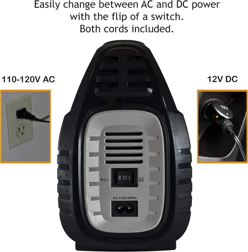 Vista 3 de JACO SmartPro 2.0 AC/DC Digital Tire Inflator Pump - Automatic Portable Air Compressor - 100 PSI (12V DC, 110-120V AC)