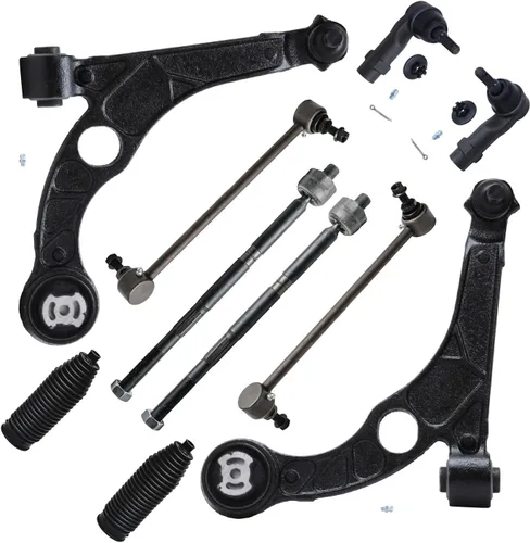 Vista 116 de Detroit Axle - Kit de suspensión delantera de 10 piezas para Chevrolet Trailblazer GMC Envoy 2004-2007 2005 2006 Soportes de brazo de control