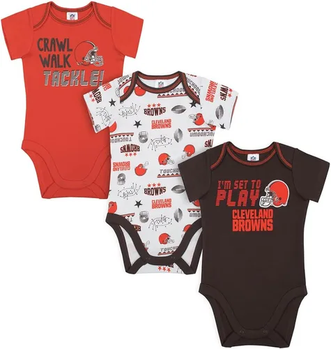 Vista 22 de Gerber - Mameluco unisex de manga corta para bebé, equipo de la NFL, paquete de 3