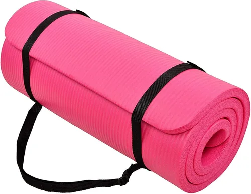 Vista 13 de BalanceFrom GoCloud All-Purpose 1-Inch Extra Thick High Density Anti-Tear Exercise Yoga Mat with Carrying Strap