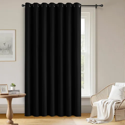Vista 54 de Cortinas opacas para sala de estar, 100% cortinas opacas de 72 pulgadas de largo, juego de 2 paneles, cortinas con aislamiento térmico, pestaña