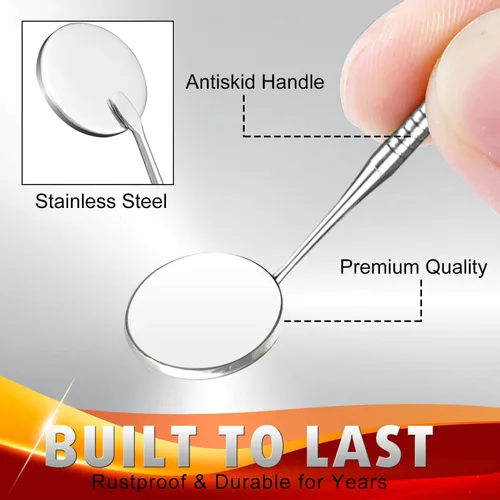 Vista 3 de G.CATACC Herramientas dentales, removedor de placa para dientes, kit de herramientas de limpieza dental de metal, kit de higiene de cuidado bucal