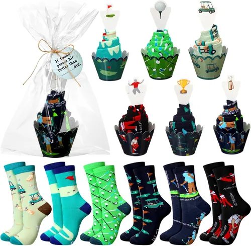 Berlune 20 calcetines de cupcakes a granel para mujeres y hombres, regalo de Navidad, regalos de cumpleaños para madres, Colorido, Talla única