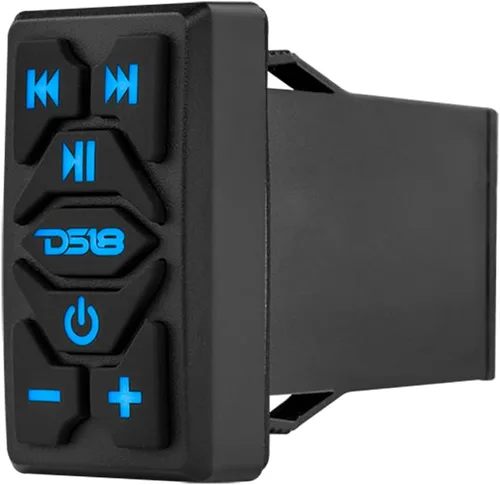 Vista 5 de DS18 RKS-BT - Interruptor basculante marino Bluetooth impermeable con controles - Receptor de audio BT inalámbrico integrado - RCA estéreo de 2.5 V
