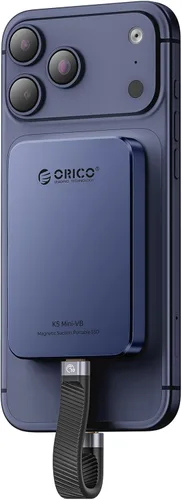 Vista 8 de ORICO SSD externo magnético de 480 GB, aleación de aluminio, hasta 460 MB/s, unidad de estado sólido externa, amplía el almacenamiento para iPhone