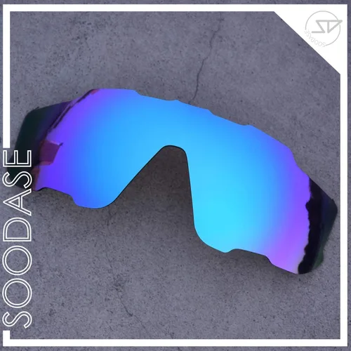 Vista 2 de SOODASE para gafas de sol Oakley Jawbreaker azulplateadoverde polarizadas lentes de repuesto