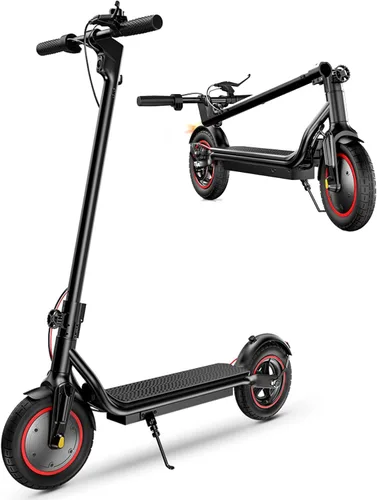 Electric Scooter, 23 Miles, 22 MPH Top Speed Electric Scooter for Adults, 500W Powerful Motor,10"/8.5" Pneumatic Tires Commuting Scooter, Foldable