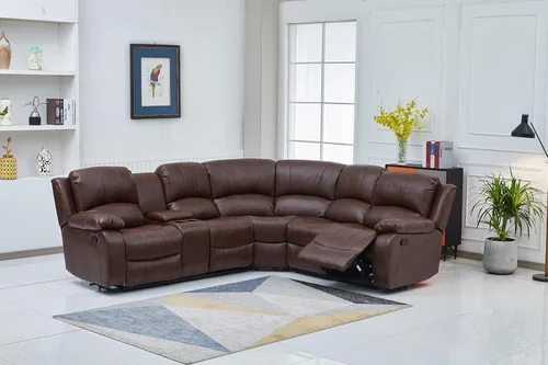 Vista 34 de Betsy Furniture 8018 - Juego de sillón reclinable de cuero reconstituido, para sala, sofá reclinable, sofá de dos piezas y sillón de cuero
