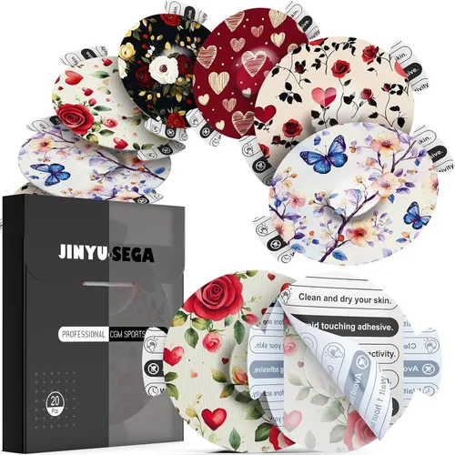 Vista 16 de Jinyusega Parches adhesivos para Dexcom G7 - 20 piezas de parches Dexcom G7 impermeables, con pestaña de fácil desprendimiento y respaldo 10#