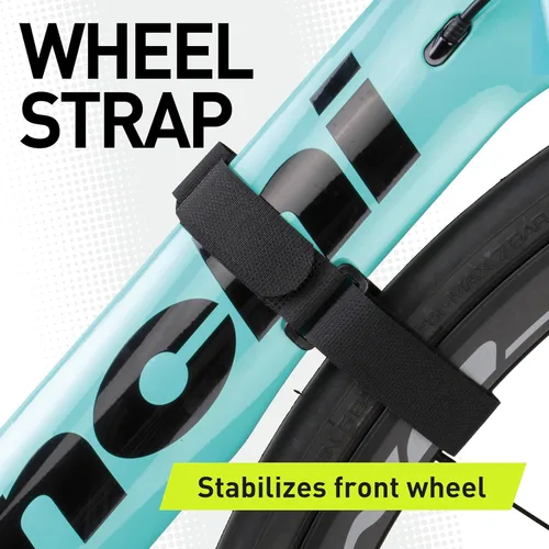 Vista 6 de Vibrelli Soporte de pared para bicicleta, estante de almacenamiento horizontal para colgar bicicletas en el garaje, colgador de bicicleta ajustable