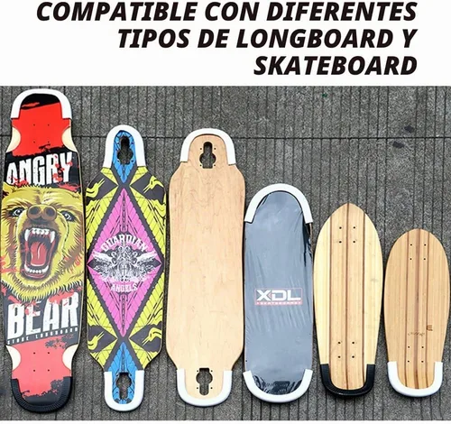 Vista 5 de MAXPRO Protector de cubierta de patineta, protección de borde de cubierta de longboard, cubierta de goma duradera que absorbe los golpes con Negro