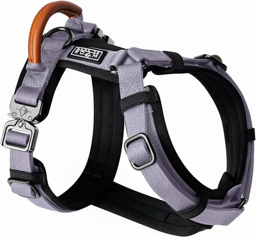 Vista 15 de MADE TO ROAM Arnés Explorer de alta calidad para perro, arnés en forma de Y con nailon duradero ajustable, acolchado suave, hebillas de metal