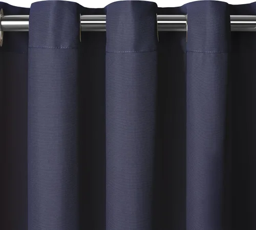 Vista 9 de Elrene Home Fashions Panel de cortina de ventana con ojales y protección UV para interiores y exteriores