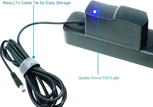 Vista 4 de Cargador de CA para Casio WK-200 Teclado 9V AC/DC Adaptador de cable de alimentación de conmutación