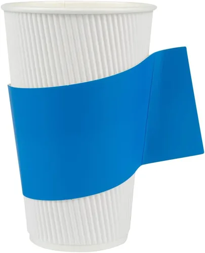 Vista 18 de Restaurantware -Solo mangas: Restpresso - Fundas para café caliente con asa, 50 fundas desechables para tazas - Las tazas se venden por separado, se