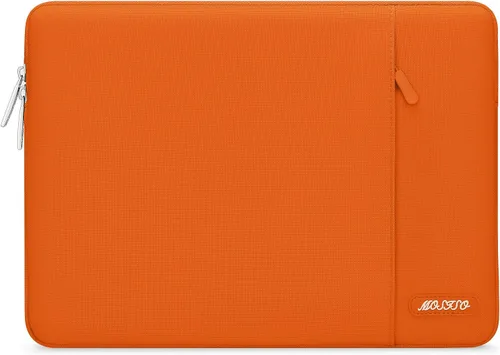Vista 65 de MOSISO Funda vertical de poliéster con bolsillo para laptop de 15 pulgadas, para computadora MacBook Air 15 M4 A3241, M3 A3114 y M2 A2941 de 2025