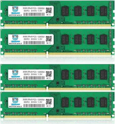 Vista 14 de Motoeagle - Módulo de memoria RAM de escritorio de 8 GB DDR3 1600 MHz PC3-12800U-11, 1,5 V, sin ECC, sin búfer, 2Rx8, doble rango, 240 pines