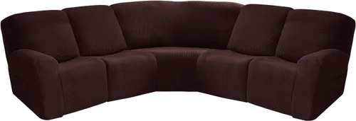 Vista 39 de MIFXIN Funda para sofá esquinero, 1 pieza de terciopelo elástico para sofá, funda para asiento esquinero seccional, pieza de esquina adicional