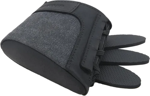 Vista 3 de Tas Trost Extensión de culata de pistola de rifle, cuero retro y lona sin cordones en la almohadilla de retroceso, protector de glúteos