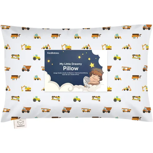 Vista 27 de Almohada para niños pequeños con funda - 13 x 18 pulgadas My Little Dreamy Almohada de viaje para niños pequeños para dormir, funda de almohada