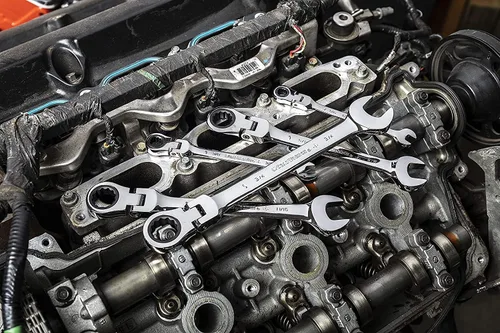 Vista 9 de GEARWRENCH Llave de trinquete combinada con cabezal flexible