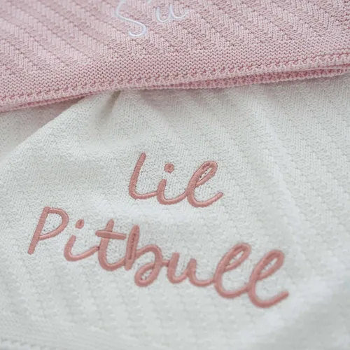 Vista 8 de Rosanbella Manta de bebé personalizada - Tejido personalizado con bordado, manta de bebé monogramada con nombre Perfecta para fiestas