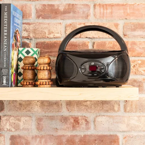 Vista 7 de GPX Bluetooth CD Boombox con radio AM/FM, altavoz estéreo portátil