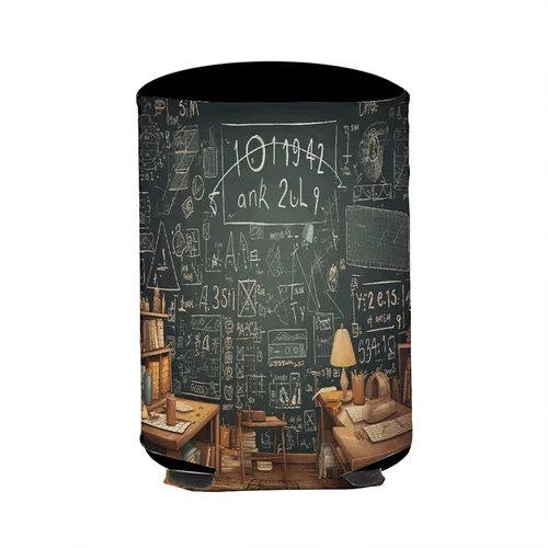 Vista 8 de School Math Cup Sleeve Reusable Iced Coffee Sleeves Insulator Sleeve for Cold Beverages Standard Can Covers Non-slip Beer Bottle Sleeves Elasticity