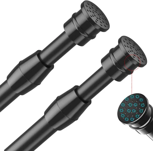 Vista 17 de AIZESI Varillas de cortina de tensión de resorte Barra de tensión corta (blanco, 8" a 12"-2Pcs)