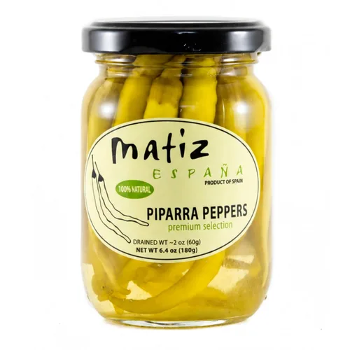 Matiz Piparras - Pimientos de guindilla vascos, verdes, 6.4 oz