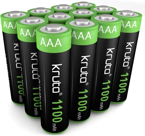 Vista 9 de Kruta Luces solares AAA 1100 mAh de alta capacidad 1.2 V Ni-MH recargable AAA batería solar para luces solares al aire libre, cadena de luces