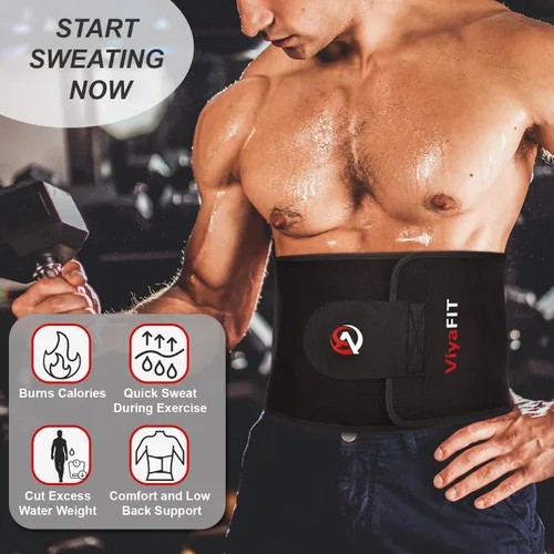 Vista 2 de Viyafit Cinturón Reductor de Cintura, Entrenador de Cintura Premium para Mujeres y Hombres