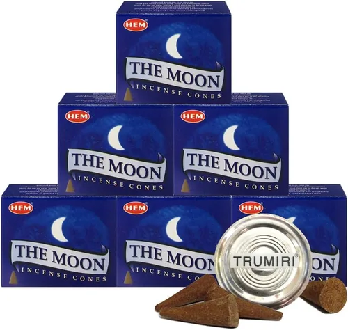 Vista 36 de TRUMIRI Paquete de soporte para cono de incienso con dobladillo de aloe vera - Paquete de 6 (aproximadamente 60 conos)