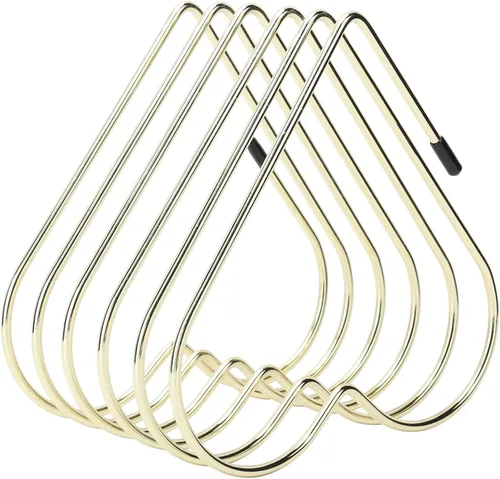 Vista 6 de Aramox Desktop File Holder, Iron Magazine Rack with Capacity, Compact Design for Home Office Organization (Gold)