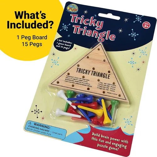Vista 4 de U.S. Toy Juego del Triángulo Difícil - Juegos de viaje, surtido, MU845