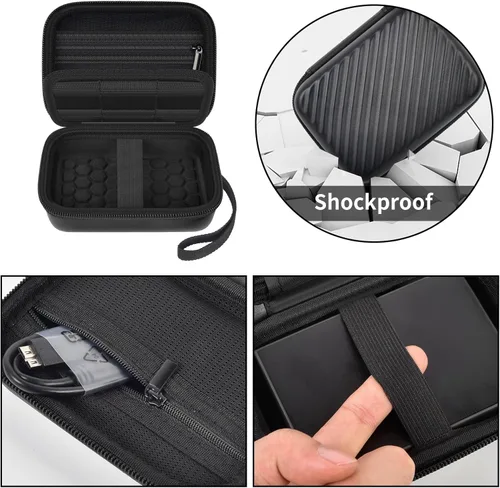 Vista 3 de Funda de disco duro externo compatible con Seagate 1TB 2TB 4TB /para UnionSine/Toshiba/para WD Elements HDD portátil SSD disco duro de estado