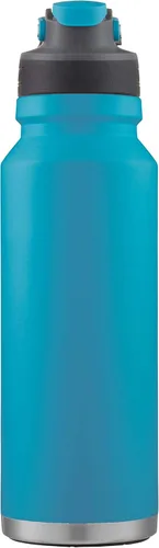 Vista 4 de Coleman FreeFlow AUTOSEAL - Botella de agua de acero inoxidable, 24 onzas, mar caribeño (paquete de 6)